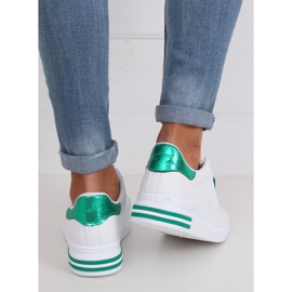 Bílé dámské sportovní boty NB320P-5 BÍLÁ / ZELENÁ bílý 1 Bílé dámské sportovní boty NB320P-5 BÍLÁ / ZELENÁ bílý 1