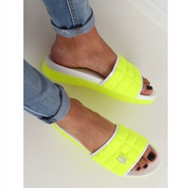 Neonové dámské pantofle G-338 Green vícebarevný 2