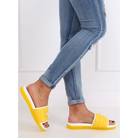 Žluté dámské pantofle G-338 Yellow žluť 2
