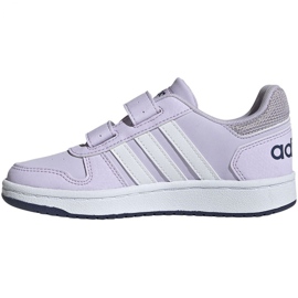 Adidas Hoops 2.0 Cmf Jr EG3771 fialová vícebarevný 2