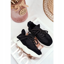 Apawwa Černá sportovní šněrovací dětská obuv Volema 1