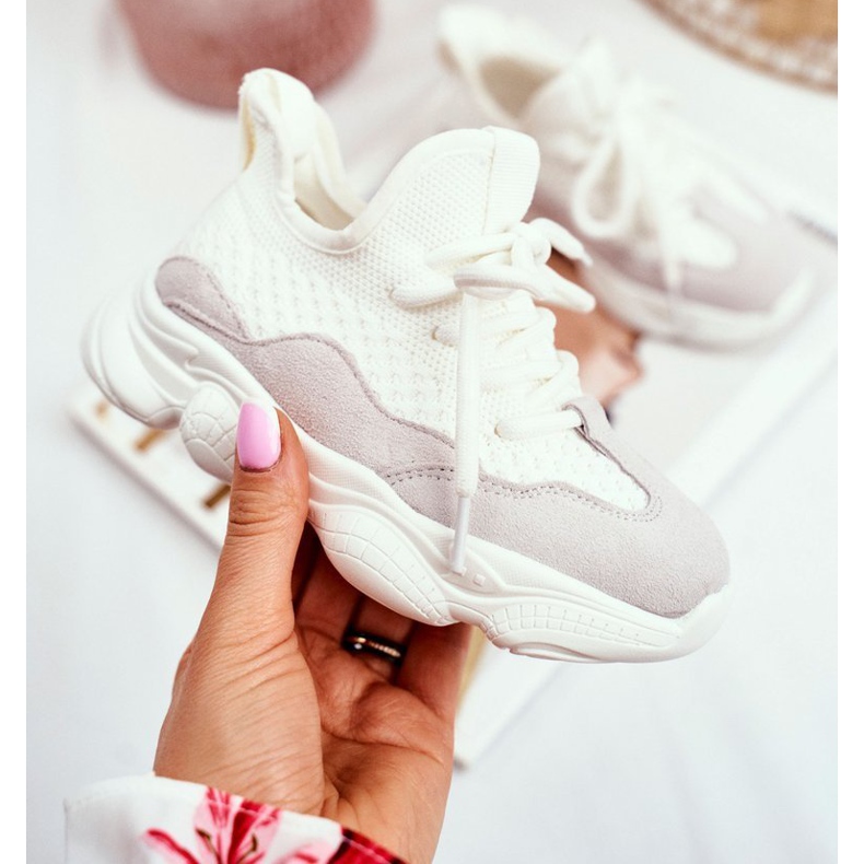 Christmas Fish Dětská sportovní obuv Šněrovaná semišová bílá Volema bílý 1