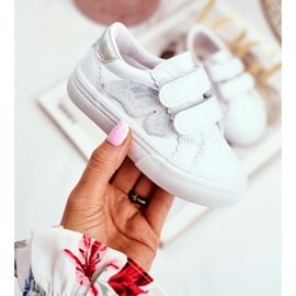Apawwa Dětské tenisky White Butterfly Velcro Dusmo bílý 1