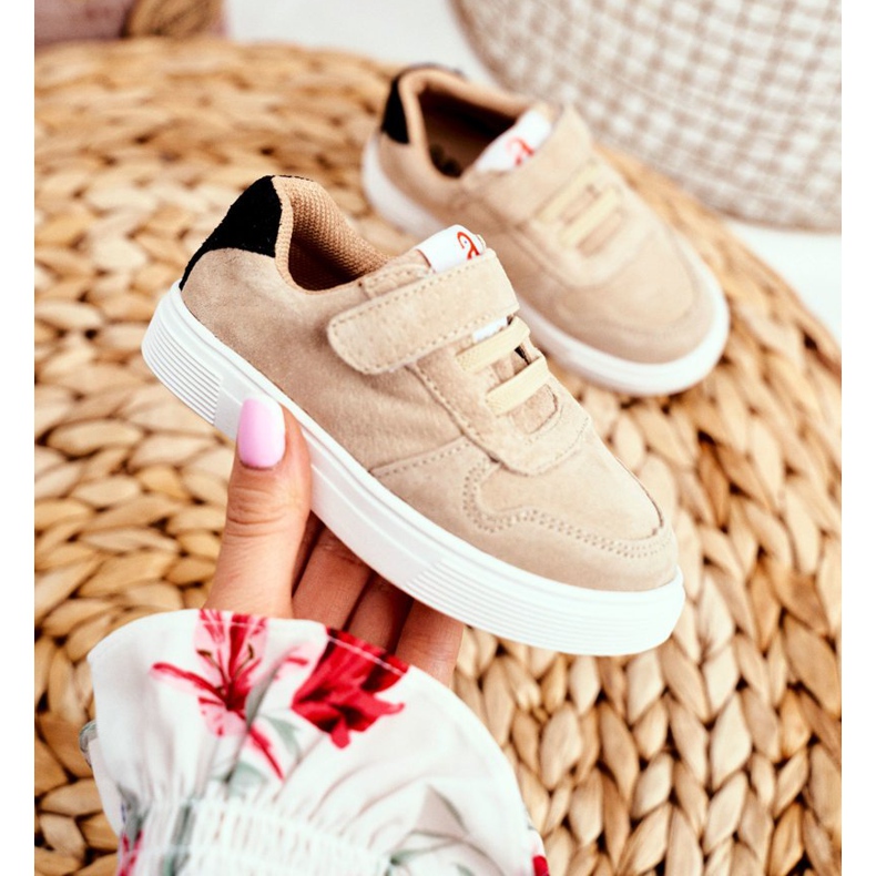 Apawwa Sportovní dětské boty se suchým zipem Béžový Albatros 2