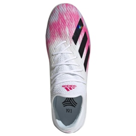 Kopačky Adidas X 19.1 Tf M EG7135 vícebarevný bílý 2 Kopačky Adidas X 19.1 Tf M EG7135 vícebarevný bílý 2