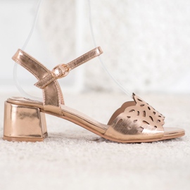 Kylie Sandály S Eko Kůže Na Tyči žlutá 2