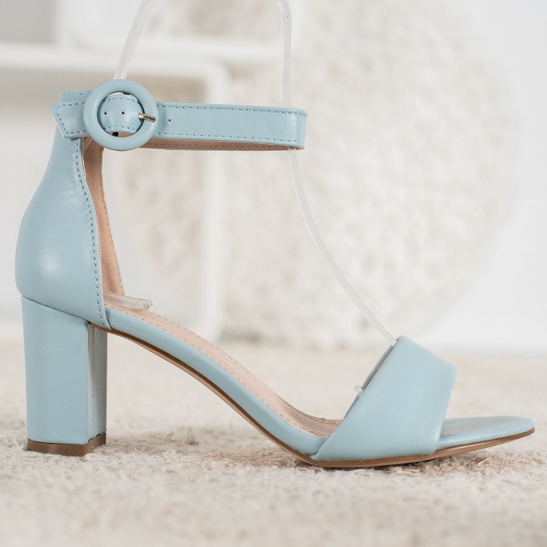 Evento Klasické sandály na vysokém podpatku modrý 2