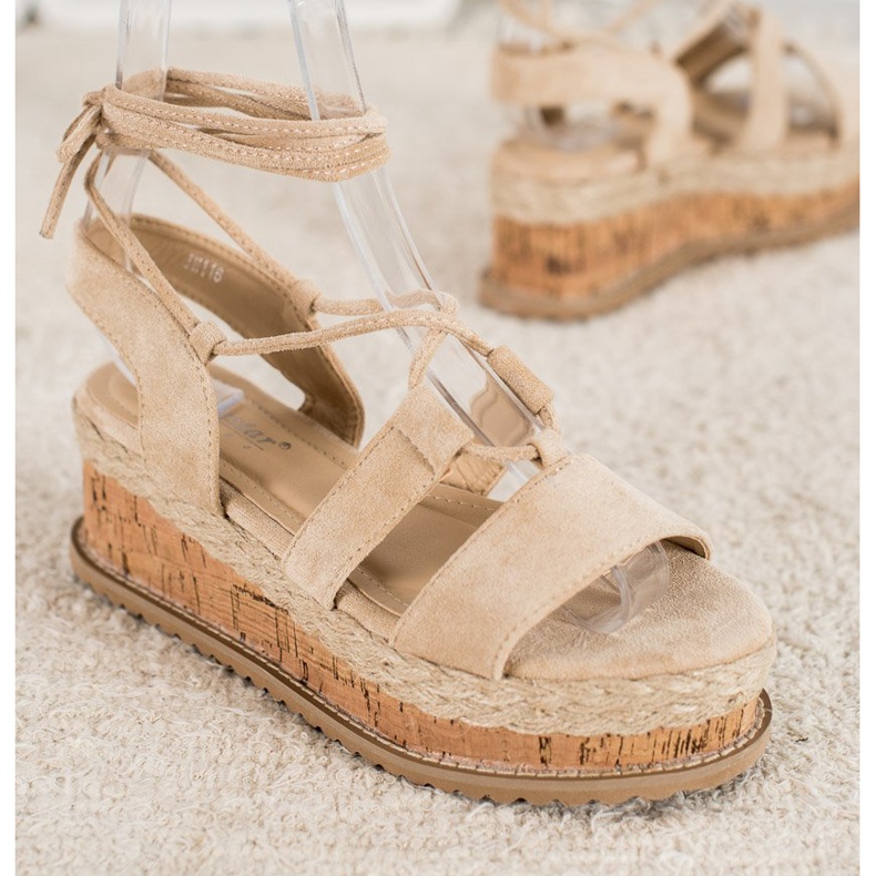 Seastar Vázané módní klíny hnědý 2 Seastar Vázané módní klíny hnědý 2