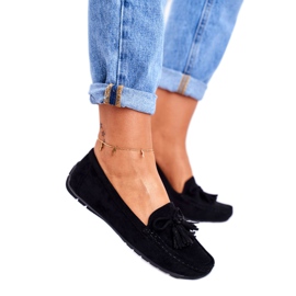 EVE Dámské mokasíny semišové 20PB35-2003 Black Donna Mia černá 3