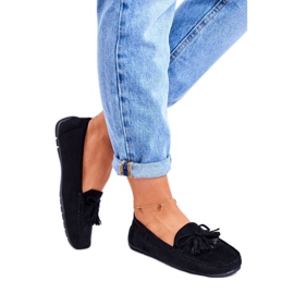 EVE Dámské mokasíny semišové 20PB35-2003 Black Donna Mia černá 2