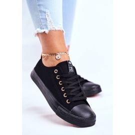 NEWS Dámské tenisky z nízkého materiálu Black Ecoma černý 2