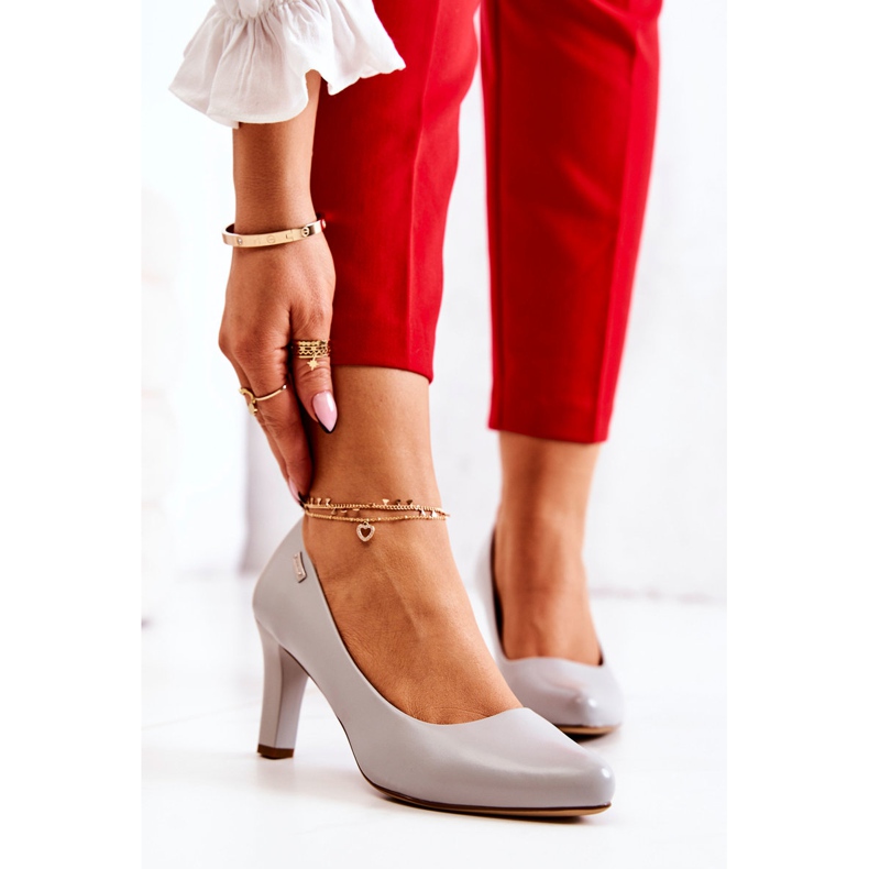 Dámské lodičky Sergio Leone Matte Grey Orsola šedá 1