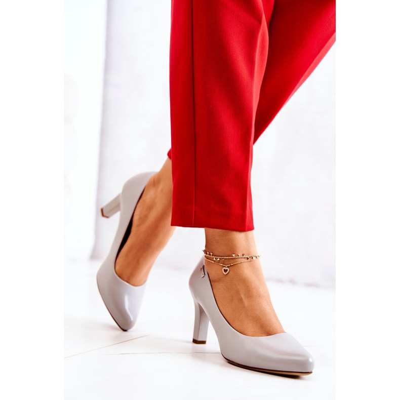 Dámské lodičky Sergio Leone Matte Grey Orsola šedá 2