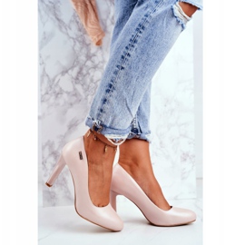 Dámské lodičky Pearl na podpatku Sergio Leone Pudr Pink Campbell růžový 2