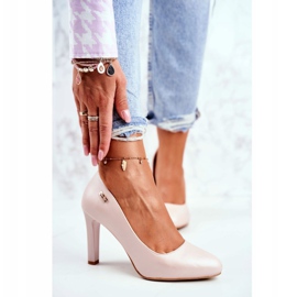 Dámské lodičky Pearl na podpatku Sergio Leone Pudr Pink Campbell růžový 1