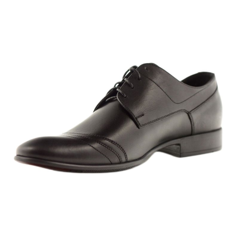 Pánské kožené polobotky Pilpol 1099 černé černý 2