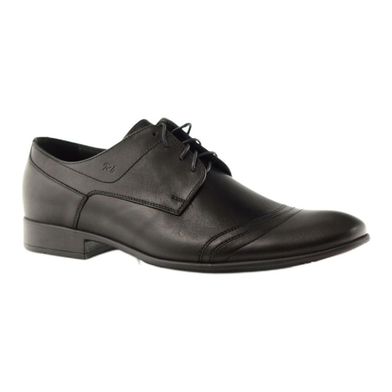 Pánské kožené polobotky Pilpol 1099 černé černý 1
