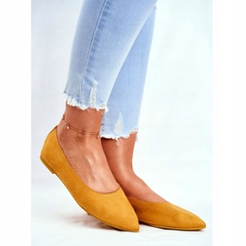 PS1 Dámské balerínky Eco-Suede Yellow Bellissima žluť 1