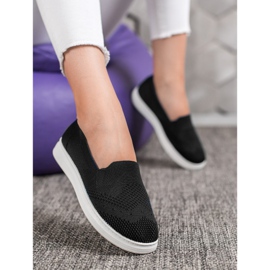 Via Giulia  Slipony na platformě černý 1