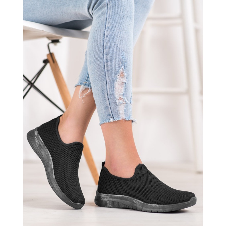 Super Mode Nazouvací sportovní obuv černá 1 Super Mode Nazouvací sportovní obuv černá 1