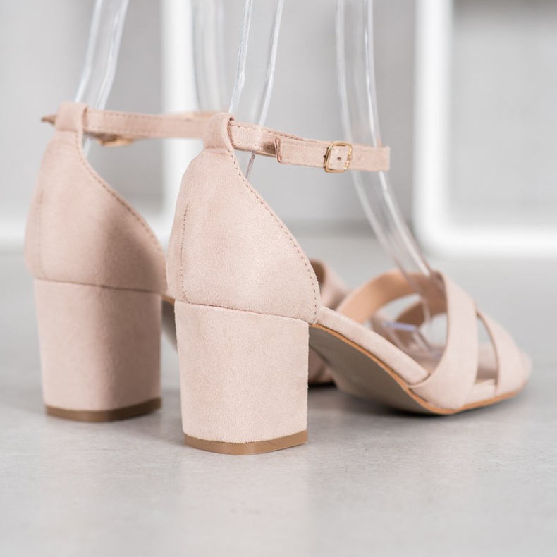 Mannika Semišové sandály hnědý 1