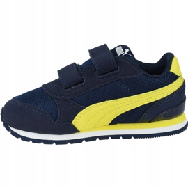 Puma St Runner V 2 Infants Jr 367137-09 námořnická modř žluť 1
