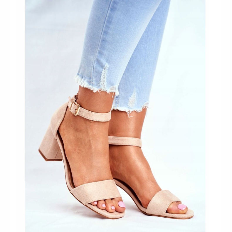 Vinceza Dámské sandály semišové béžové stále více! béžový 1