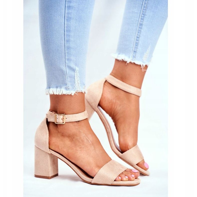 Vinceza Dámské sandály semišové béžové stále více! béžový 2