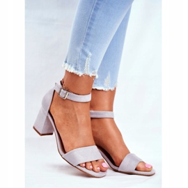 Vinceza Dámské sandály semišové šedé stále více! šedá 1