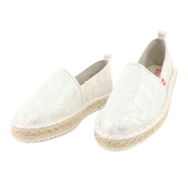Big Star Espadrilky velké hvězdy 274A514 stříbrný šedá 4