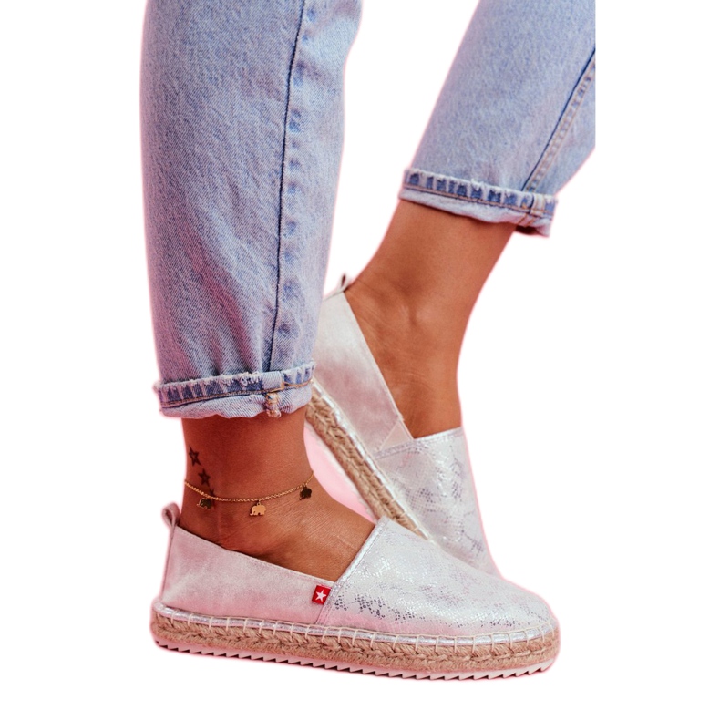 Big Star Espadrilky velké hvězdy 274A514 stříbro šedá 1