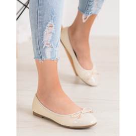 Diamantique Balerínky se síťovinou hnědý 1