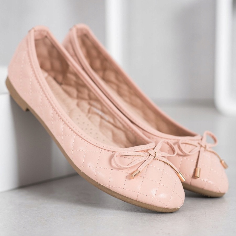 Diamantique Prošívané balerínky vícebarevný růžový 1