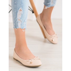 Diamantique Klasické béžové balerínky hnědý vícebarevný 2