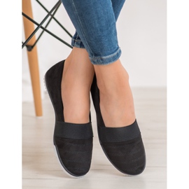 Bona Semišové nazouvací boty černá 1