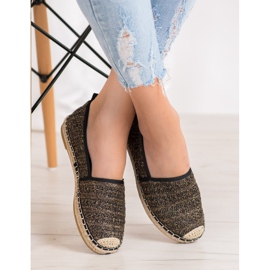 Seastar Textilní espadrilky béžový černý 2
