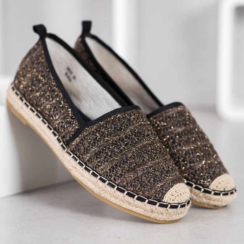 Seastar Textilní espadrilky béžový černý 1