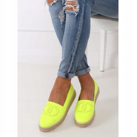 Neonové dámské espadrilky T341P Fluorescent Green zelený 1