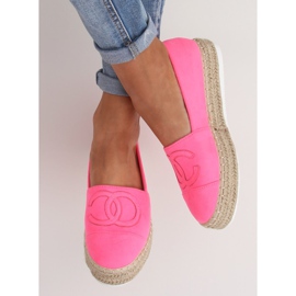 Neonové dámské espadrilky T341P Fluorescent Pink růžový 1