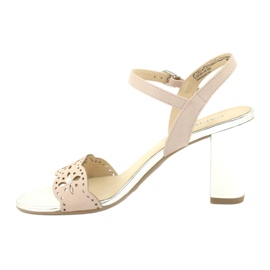 Caprice sandály dámské boty 28303 vícebarevný růžový 1