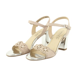 Caprice sandály dámské boty 28303 vícebarevný růžový 4