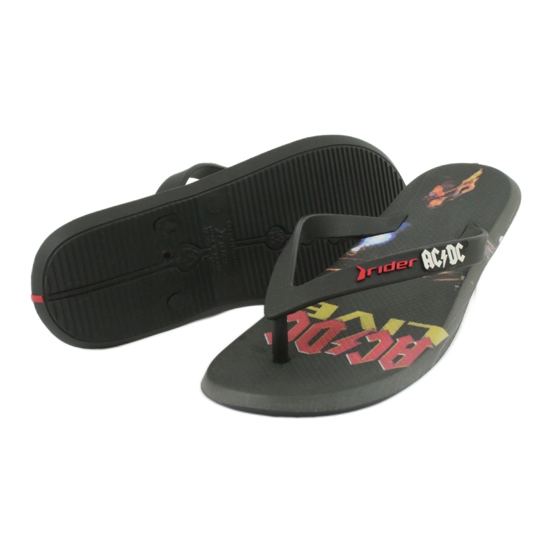 Žabky RIDER 82799 ACDC THONG AD men BRAZÍLIE černý vícebarevný 2