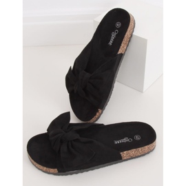 Černé korkové pantofle G-580 Black černá 1