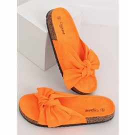 Oranžové korkové pantofle G-580 Orange pomerančový 1