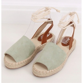 Dámské akvamarínové espadrilky LL908 zelené zelený 2