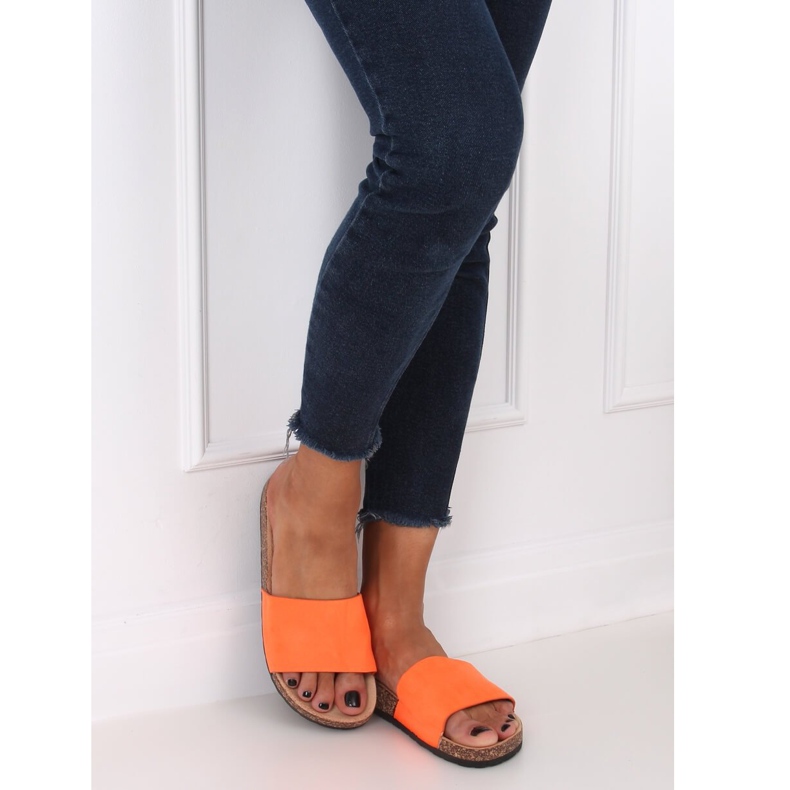 Oranžové G-572 Oranžové korkové podrážky oranžový 1