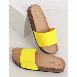 Žluté G-572 Žluté korkové podrážky žlutá 2