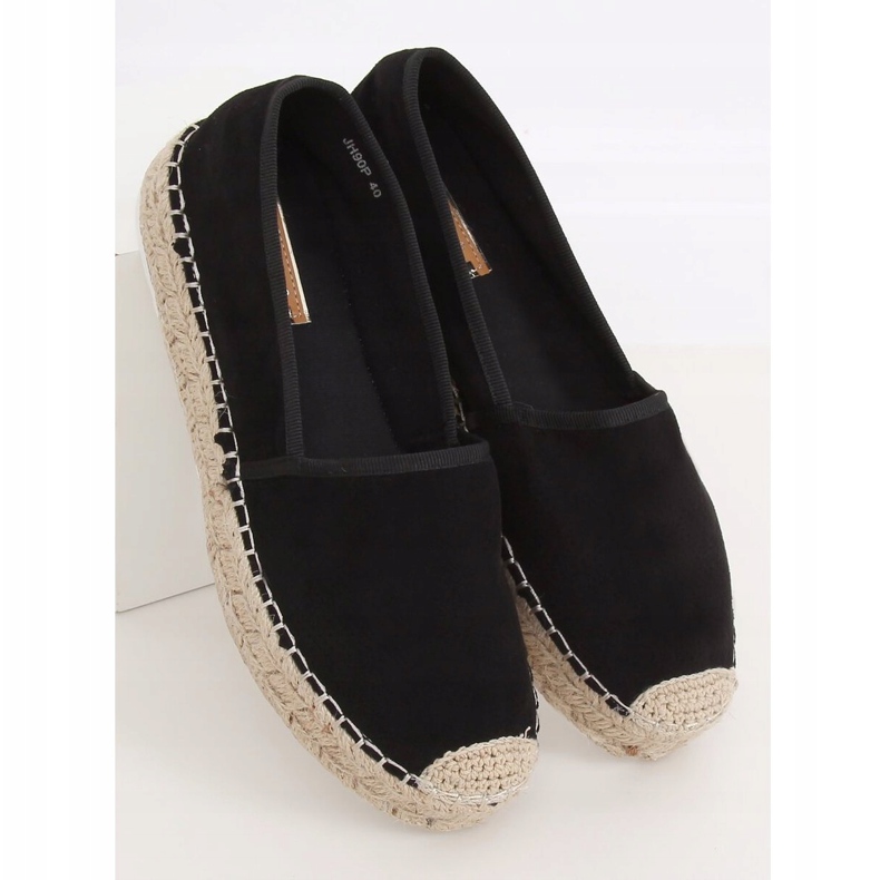 Černé dámské espadrilky JH90P Black černá 2