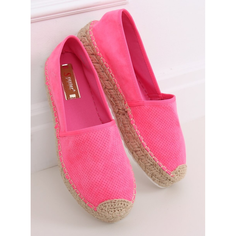 Růžové espadrilky JH90P Flu Fuchsia růžový 2 Růžové espadrilky JH90P Flu Fuchsia růžový 2