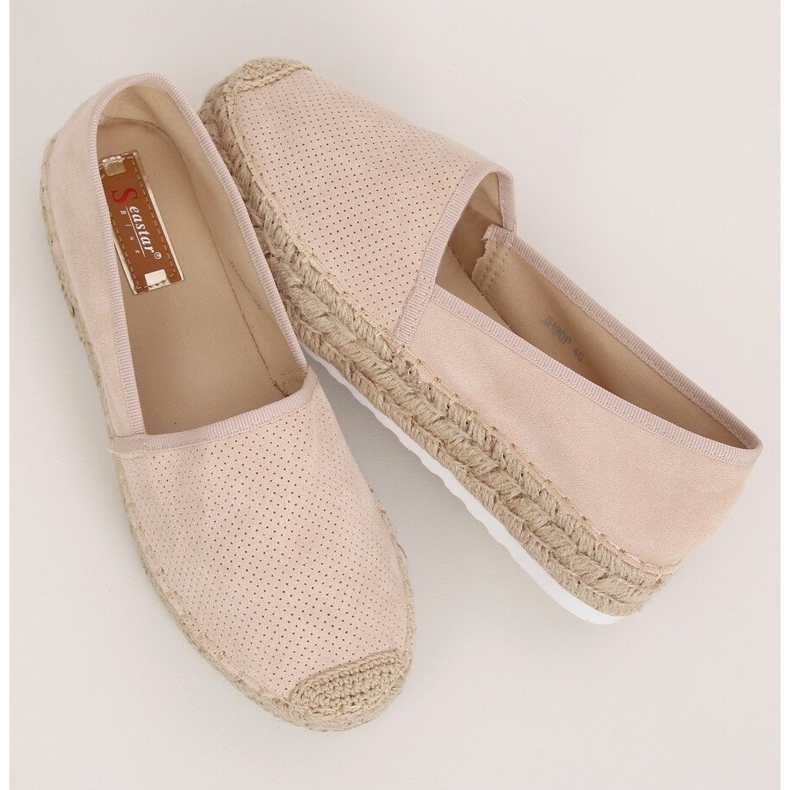 Dámské béžové espadrilky JH90P Beige béžový 2